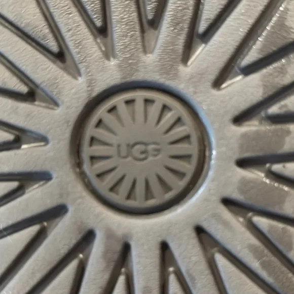 UGG Brown Leather Cross-Strap Sandals - Picture 6 of 6